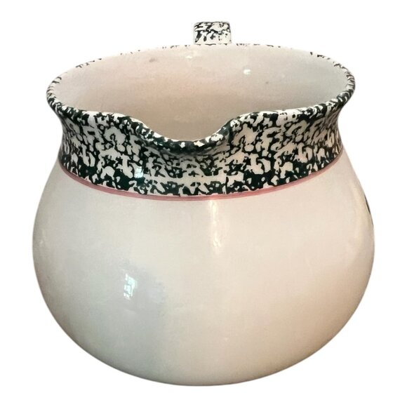 Furio Home Italian Christmas Tree Pitcher 64 Oz Green & White Ceramic - Picture 3 of 7